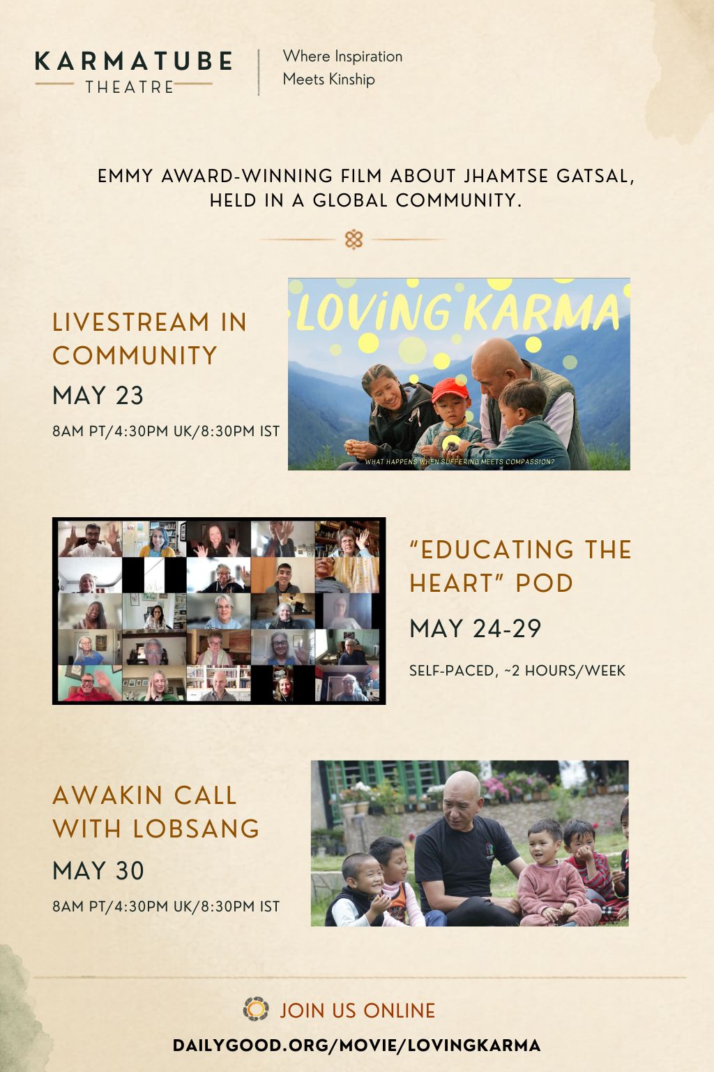 Loving Karma KarmaTube Theatre poster